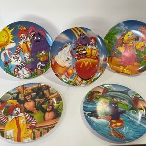 Vintage McDonald's Colorful Character Plates